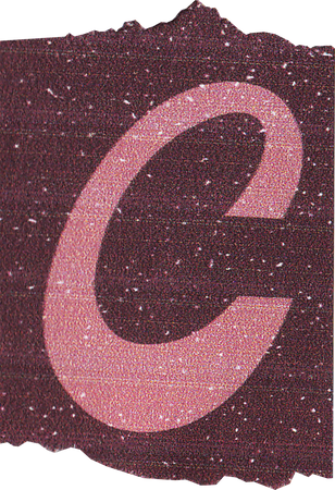 DIY Zine Modular Letter C