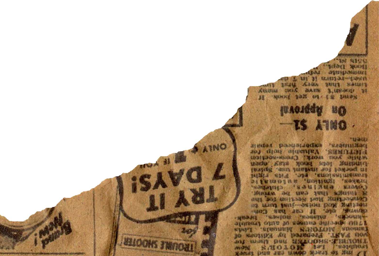 vintage scrap page paper